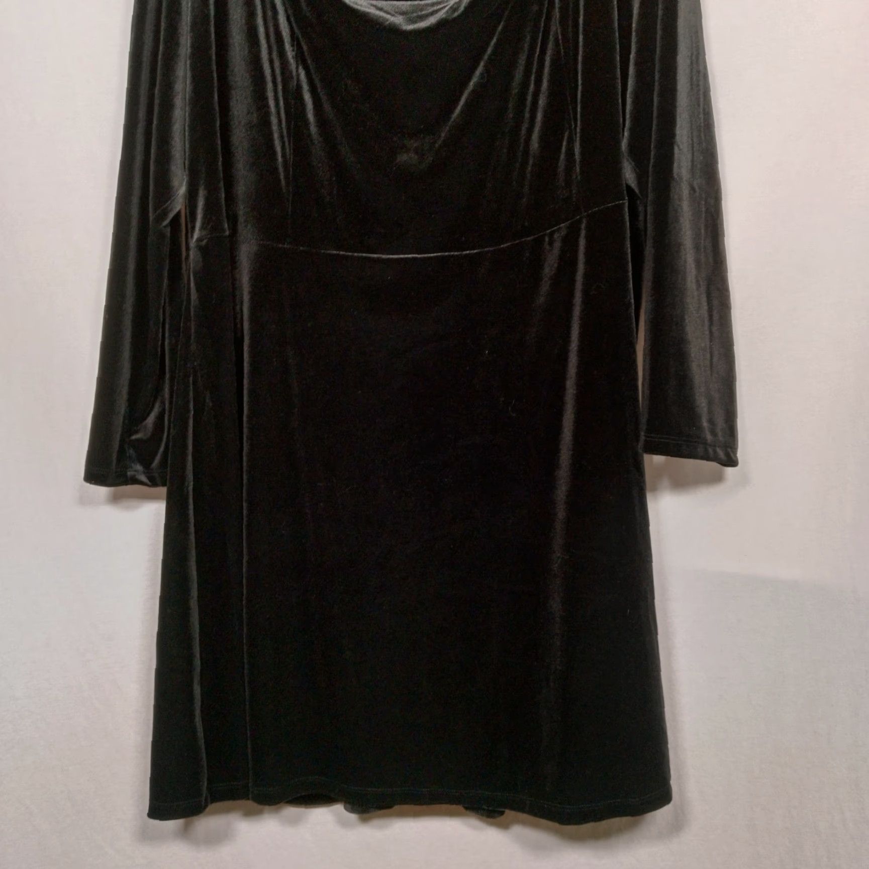Old Navy Old Navy Dress Plus Size 4X Flare Mini Black Jack Stretch Velour Long Sleeve New Size XXL / US 16-18 / IT 52-54 - 6 Thumbnail