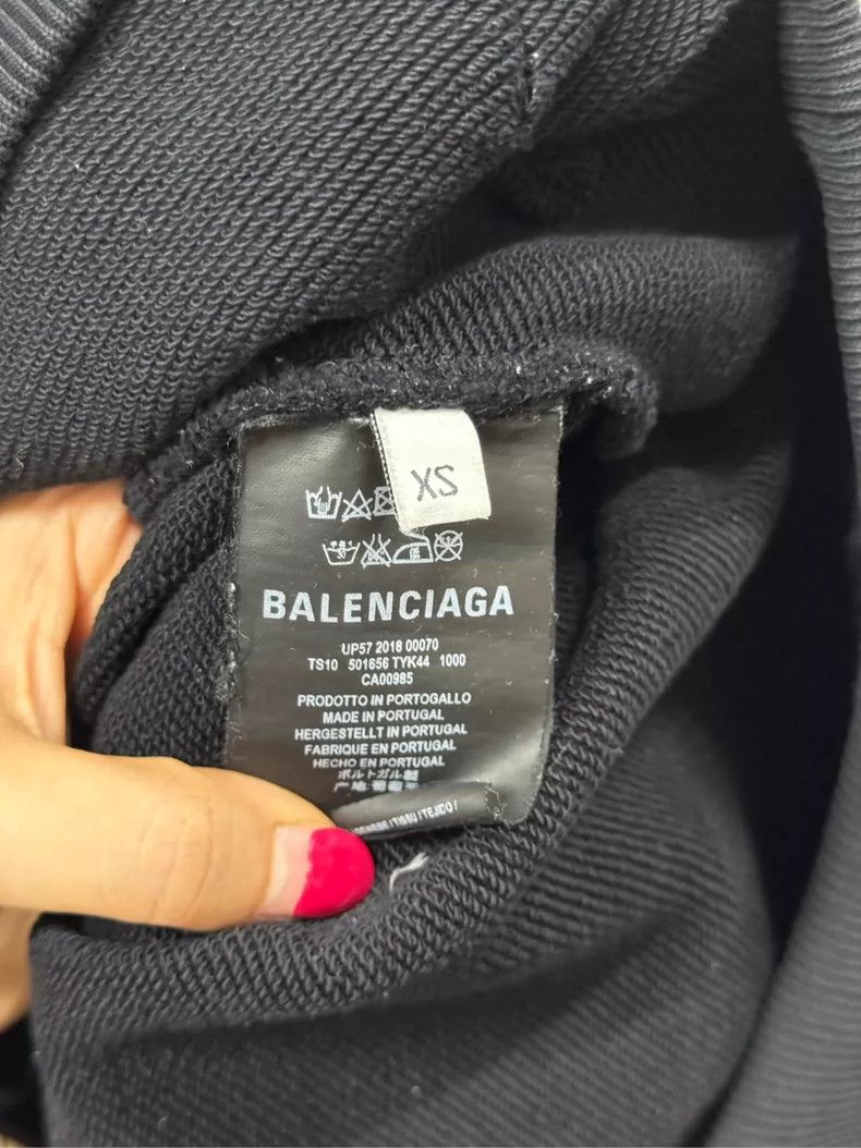 Balenciaga Balenciaga Wheat ear letter Logo hoodie M code Size XS / US 0-2 / IT 36-38 - 3 Thumbnail