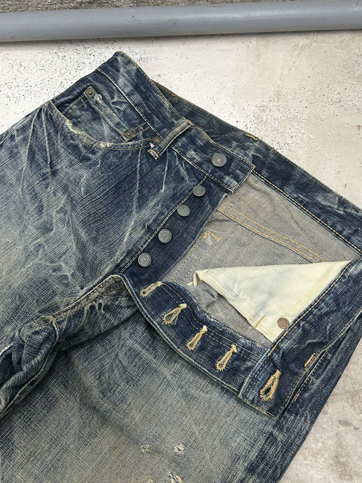 Eternal Eternal Distressed Mud Washed Jean Size US 31 - 8 Thumbnail