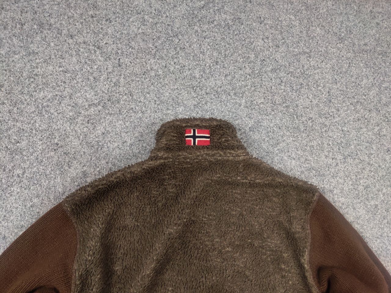 Napapijri Vintage Napapijri Sherpa Fleece Knit Sleeves Zip Pullover Size US M / EU 48-50 / 2 - 12 Thumbnail
