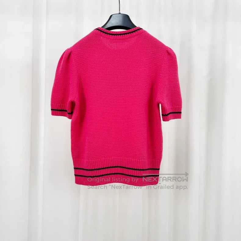 Dior Dior Lucky Star Embroidered Letter Knitted Short Sleeve Size XS / US 0-2 / IT 36-38 - 2 Thumbnail