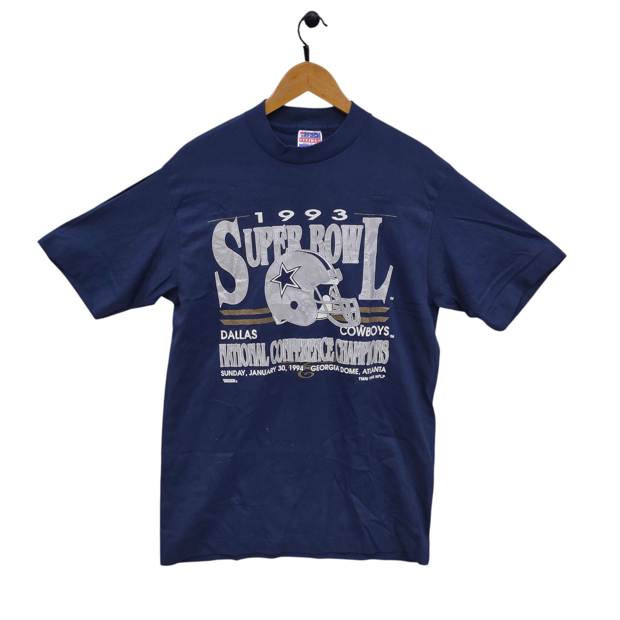 NFL × Vintage 90s Dallas Cowboys 993 NFLP Vintage Trench Ultra Tee NFL Size US L / EU 52-54 / 3 - 1 Thumbnail