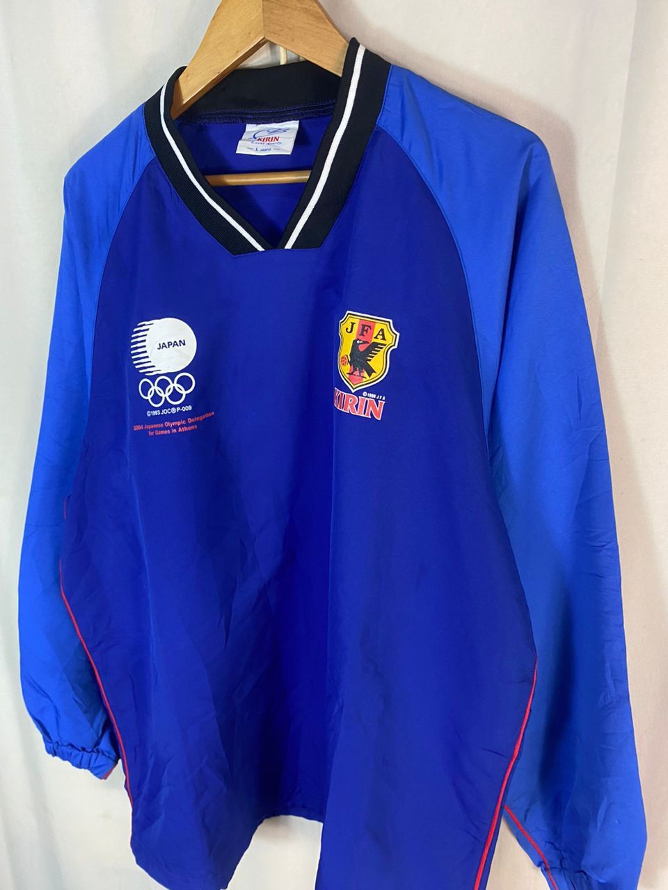 Japanese Brand × Vintage Vintage japan nylon vneck shirt by kirin Size US L / EU 52-54 / 3 - 2 Thumbnail