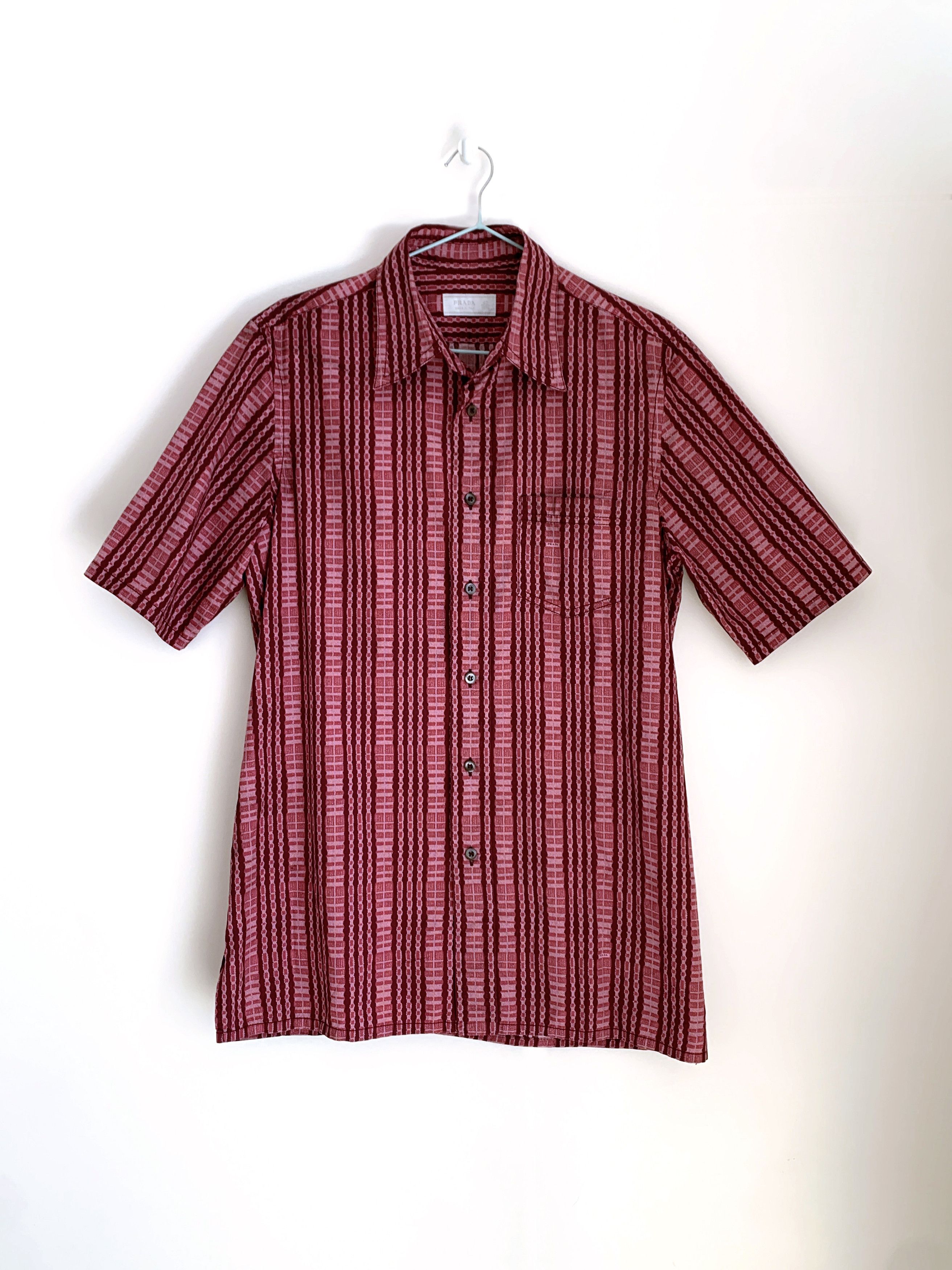 Prada SS2008 Prada short-sleeve printed cotton shirt Size US M / EU 48-50 / 2 - 1 Thumbnail