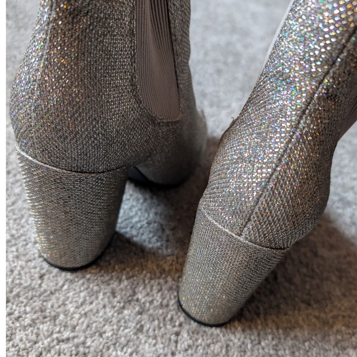 Sugar Grey Sparkle Eras Tour Glitter Boots "Tori" Boots by Sugar Size US 10 / IT 40 - 5 Thumbnail