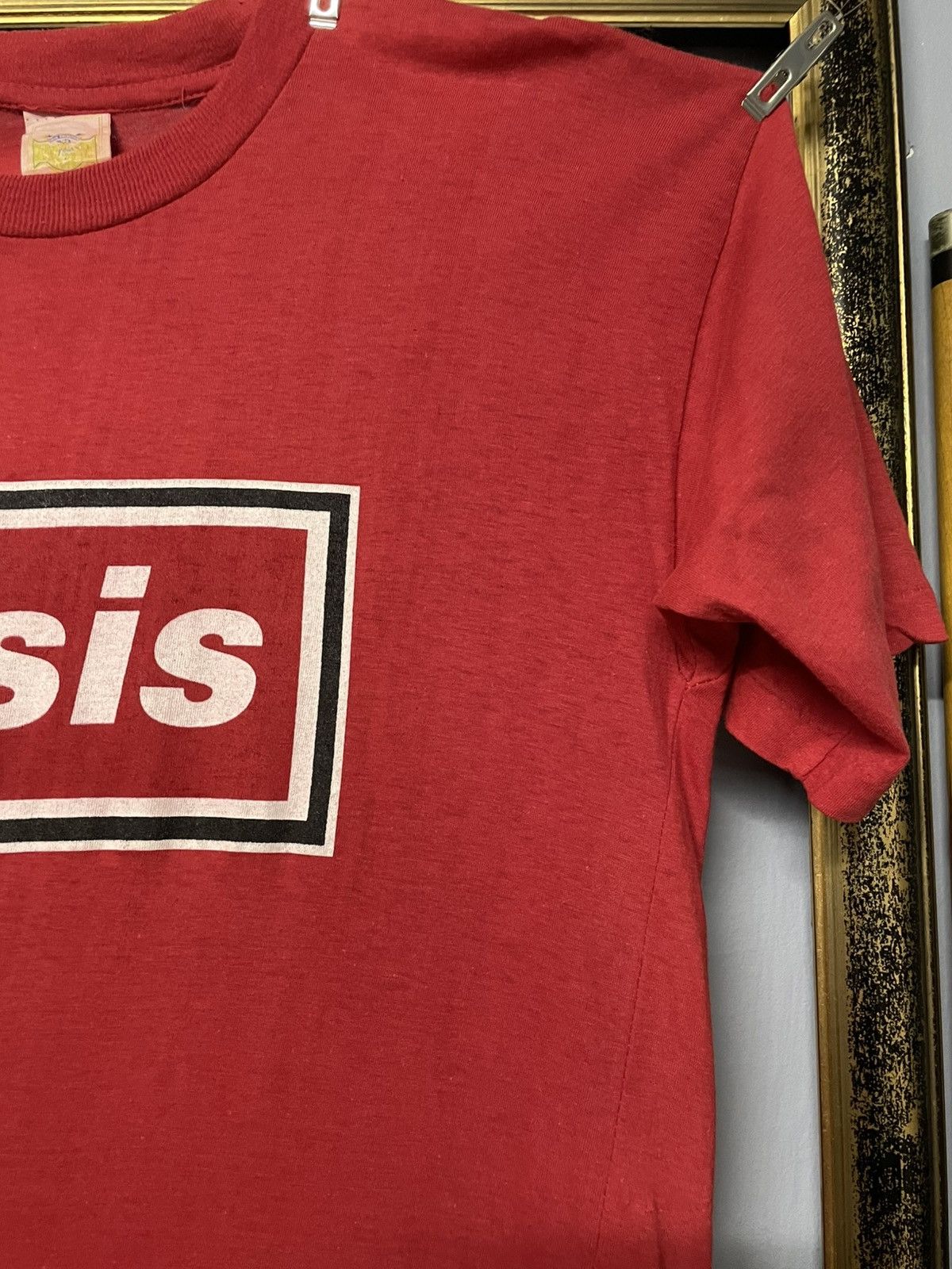 Vintage Vintage 90s Og Oasis Box Logo Top Song Single Stitch Tshirt Size US L / EU 52-54 / 3 - 9 Thumbnail