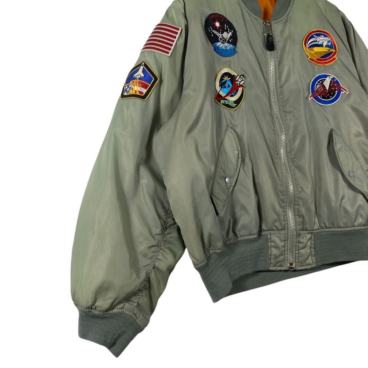Japanese Brand Vintage 90s Flyers Mens Intermediate MA-1 Reversible Bomber Size US L / EU 52-54 / 3 - 6 Thumbnail