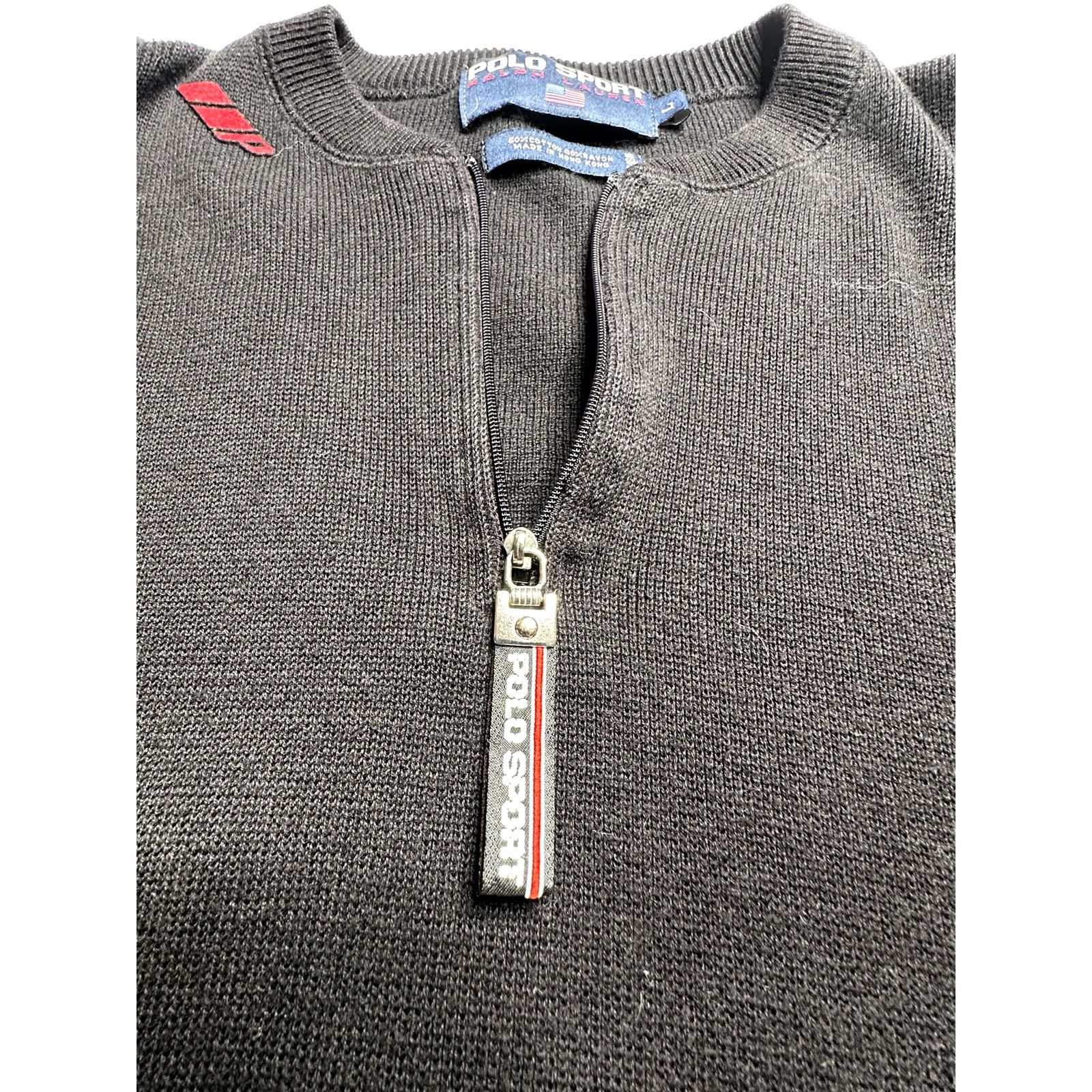 Polo Ralph Lauren Vintage Polo Ralph Lauren Sport 1/4 Zip Sweater Size Large Size US L / EU 52-54 / 3 - 7 Thumbnail