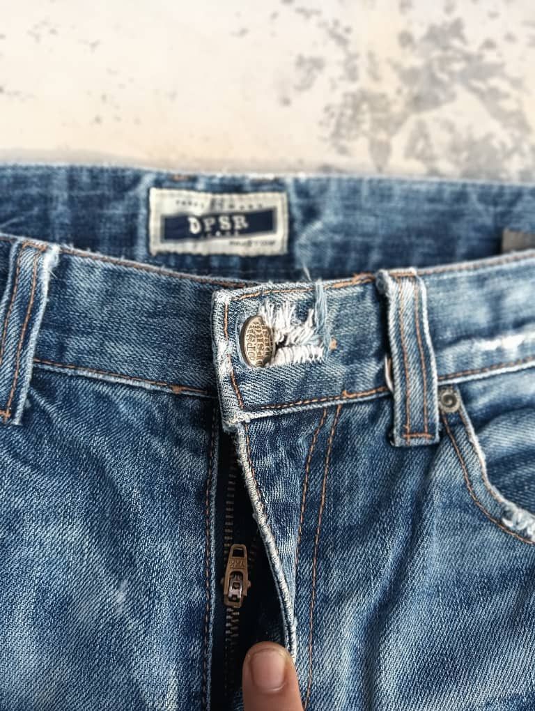 Hysteric Glamour × Japanese Brand Dpsr distressed bleach jeans size 32 Size US 32 / EU 48 - 7 Thumbnail