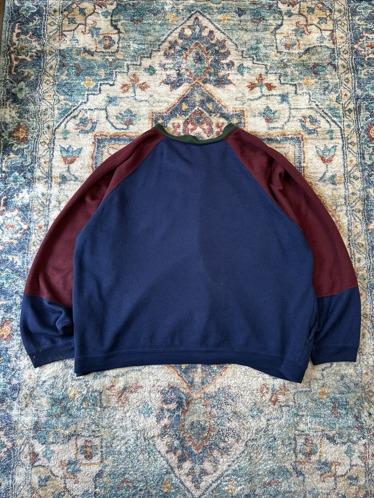 Vintage Vintage Colour Blocking Zip-up Sweatshirt Size XXL Size US XL / EU 56 / 4 - 2 Thumbnail