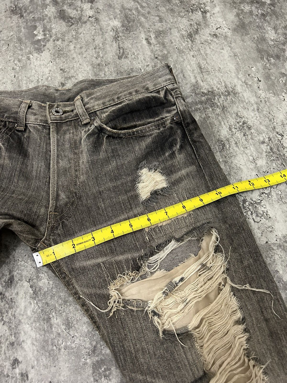 Japanese Brand Ego Tripping Japan Distressed Denim Pants Size US 30 / EU 46 - 20 Thumbnail