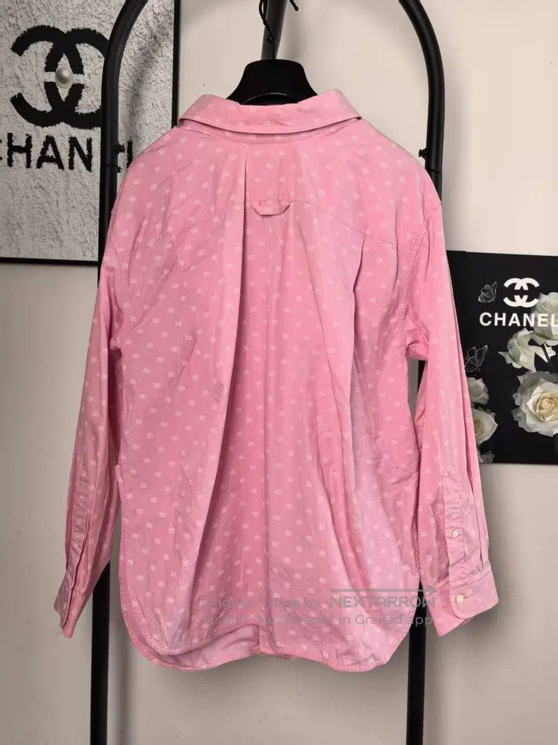 Balenciaga Balenciaga Double B Full Print Shirt Size XXS / US 00 / IT 34 - 2 Thumbnail