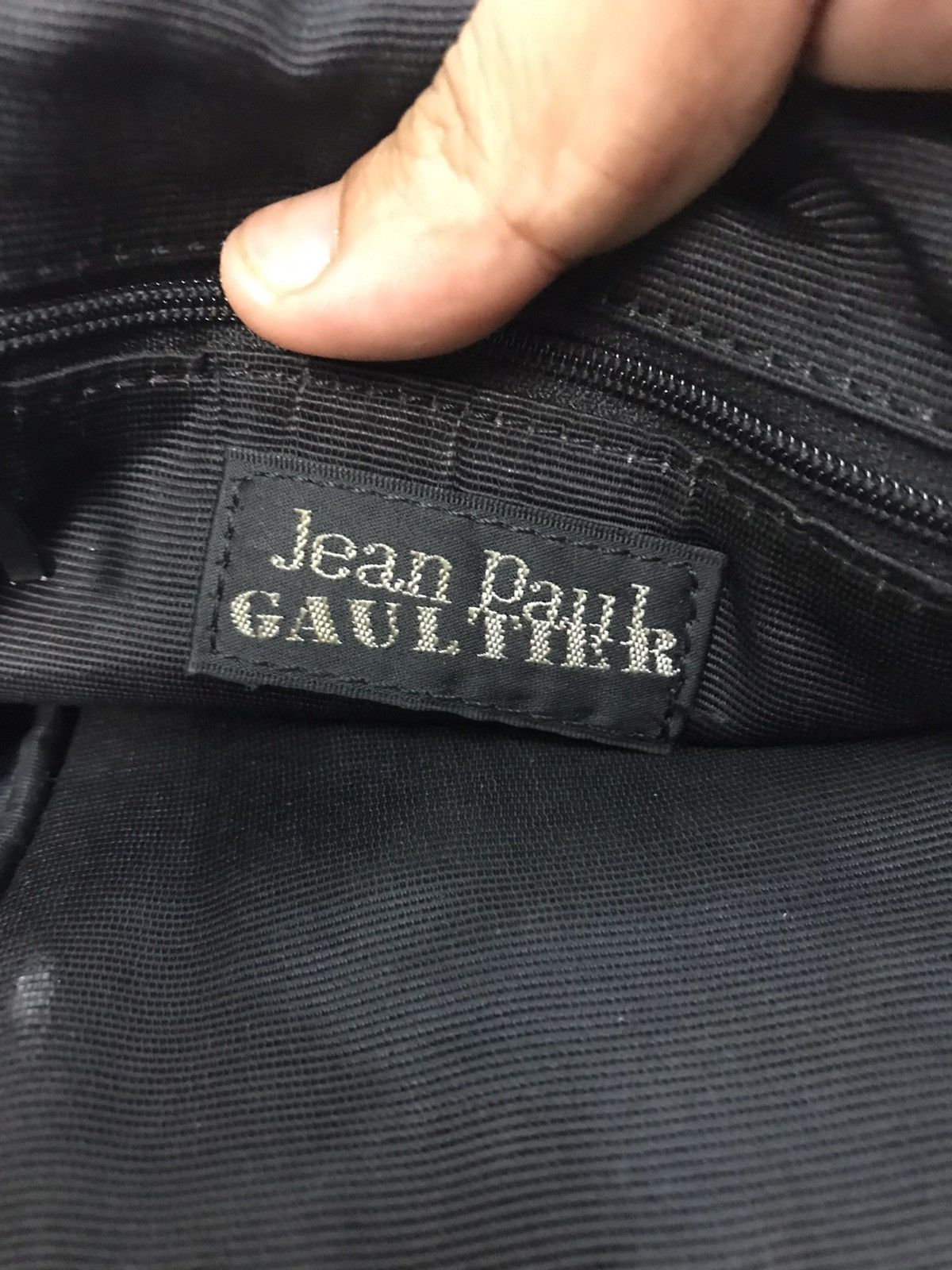 Japanese Brand × Jean Paul Gaultier Jean Paul Gaultier Damage Black Sling Bag Size ONE SIZE - 14 Thumbnail