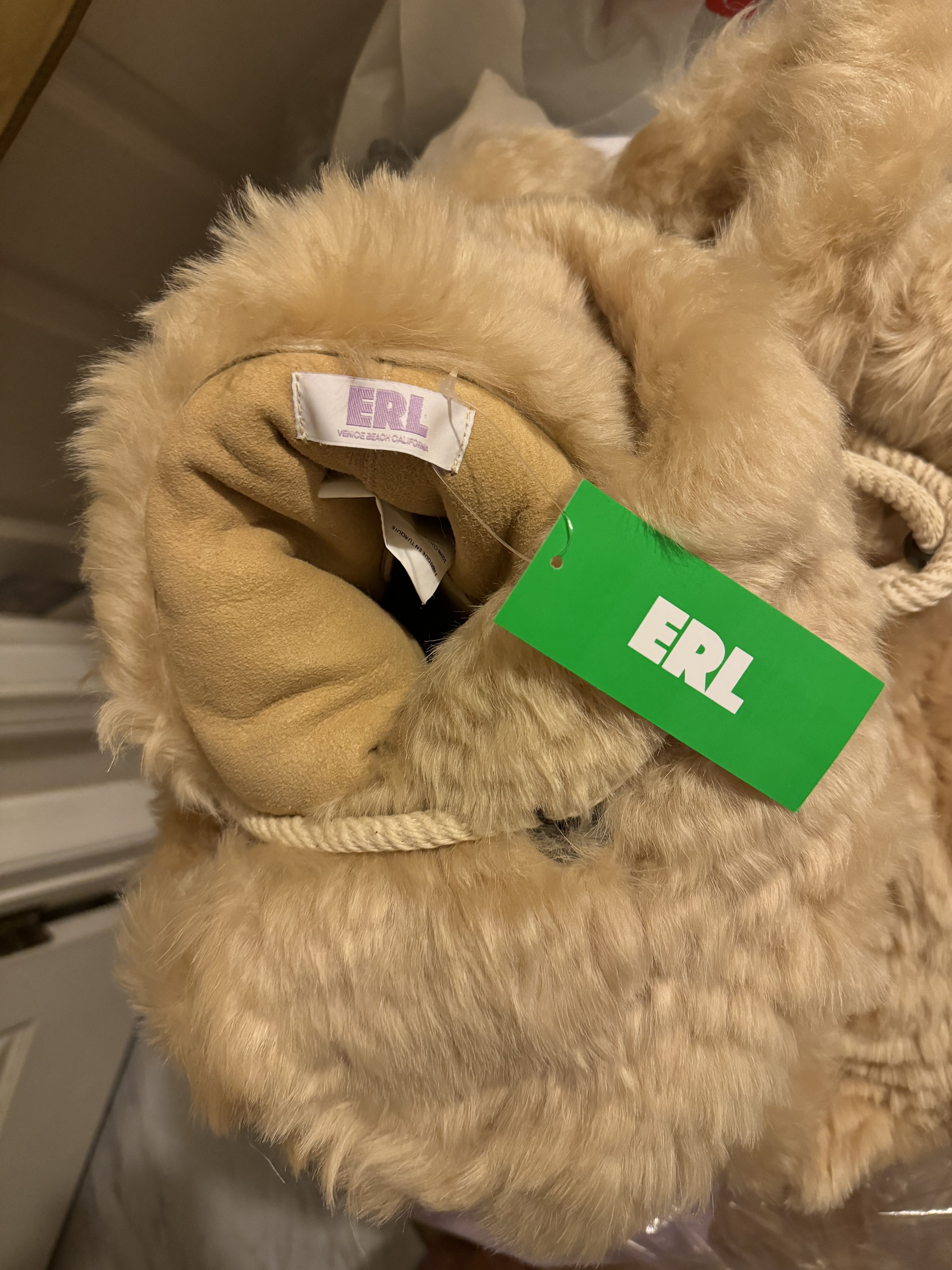 ERL ERL Shearling Tote Bag Size ONE SIZE - 7 Thumbnail