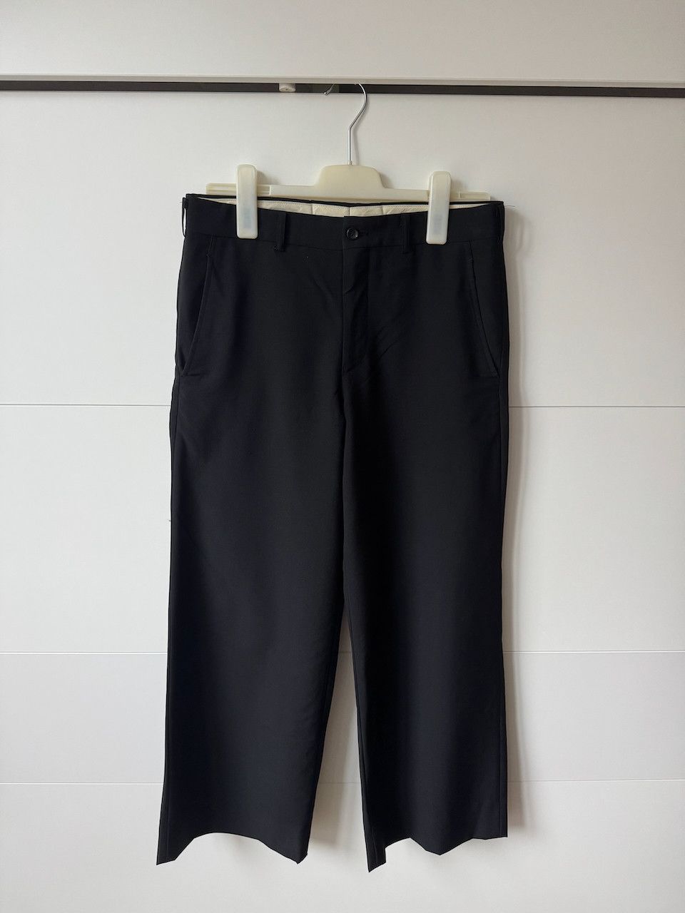Comme des Garcons Homme [S] Wool Tropical Pant in Black (AD2020) Size US 30 / EU 46 - 1 Thumbnail