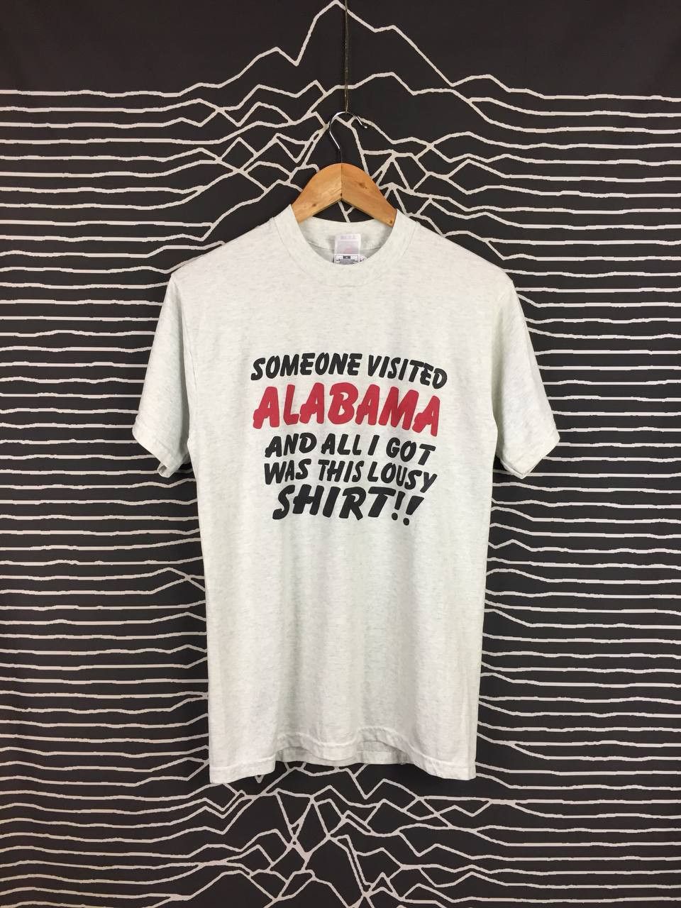 Fruit Of The Loom × Vintage Vtg 90s Lousy Shirt Alabama Funny Sarcastic Tee Size US M / EU 48-50 / 2 - 2 Thumbnail