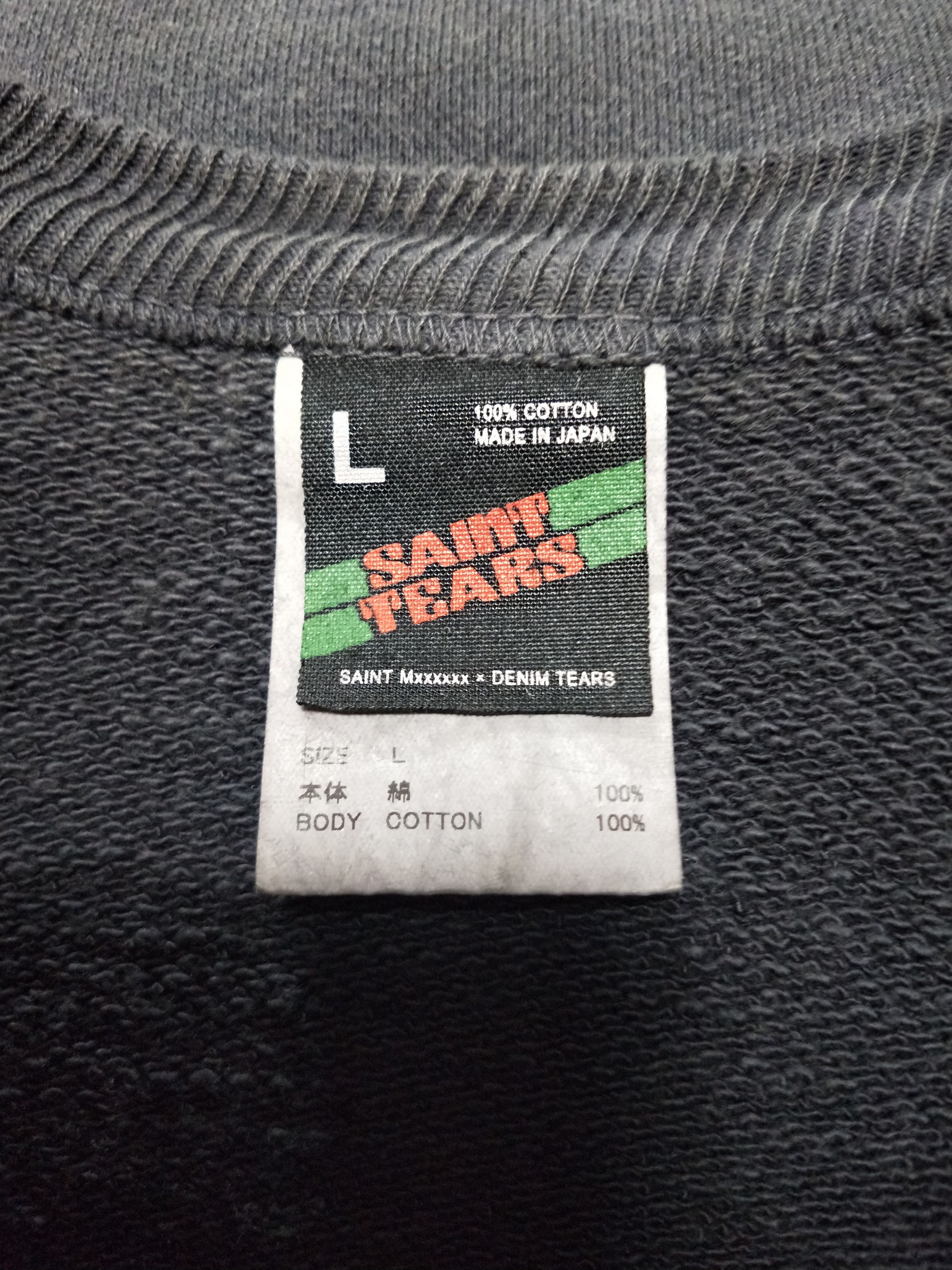 DENIM TEARS × Saint Michael 'St.Tears' Sweatshirt Size US L / EU 52-54 / 3 - 4 Thumbnail
