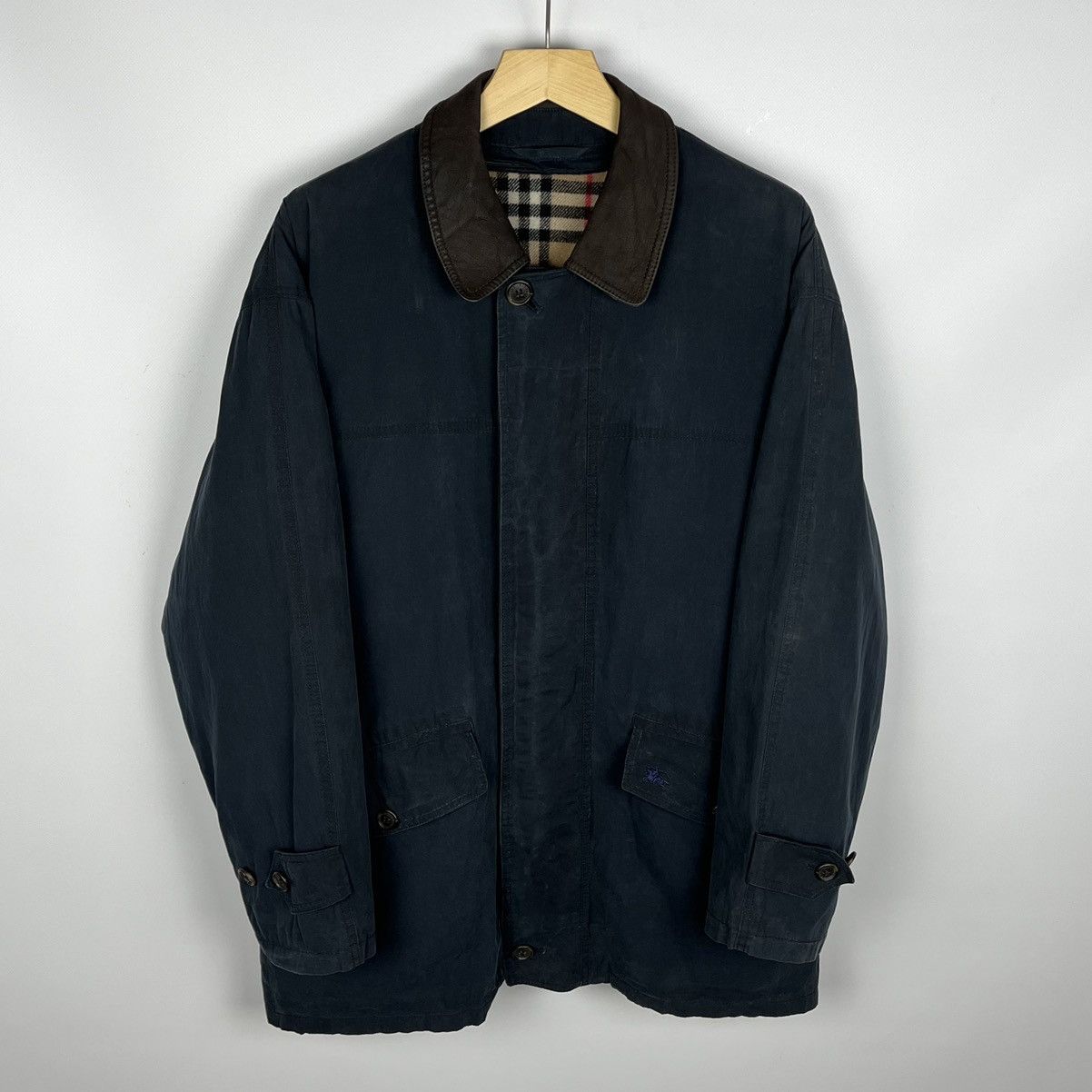 Burberry Vintage Rare Burberrys Nova Check Heritage Heavy Jacket 90’s Size US M / EU 48-50 / 2 - 2 Thumbnail