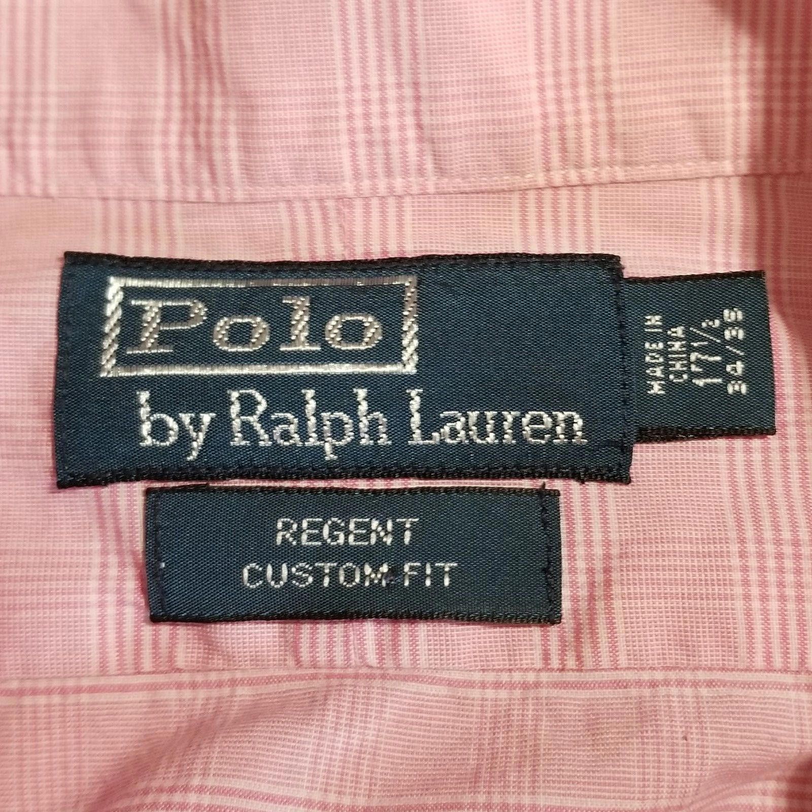 Polo Ralph Lauren Polo Ralph Lauren Regent Custom Fit Pink Button 17.5 34/35 Size US M / EU 48-50 / 2 - 5 Thumbnail