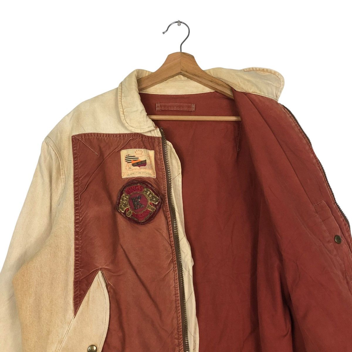 Japanese Brand 🔥VINTAGE BOMBER JACKET KARL HELMUT FULL PATCHES PARACHUTE Size US M / EU 48-50 / 2 - 14 Thumbnail