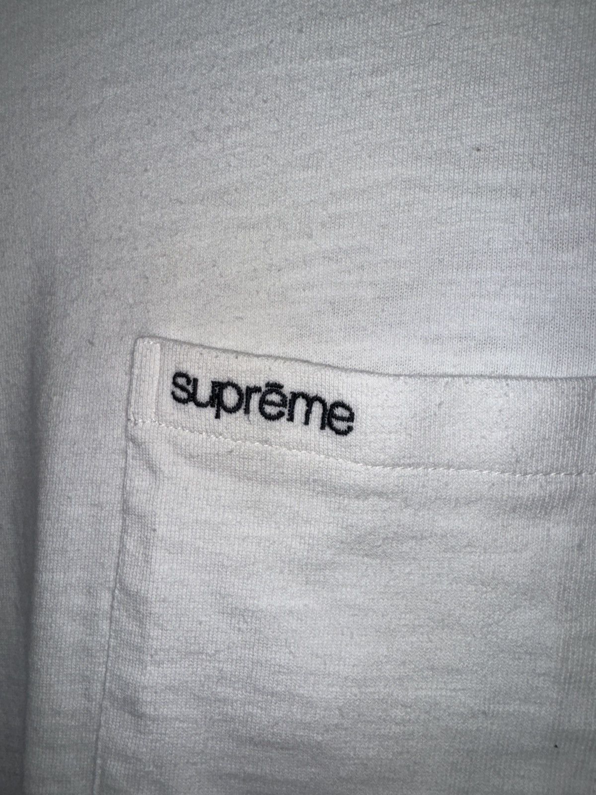 Supreme Supreme Embroidered pocket tee white size M Size US M / EU 48-50 / 2 - 1 Thumbnail