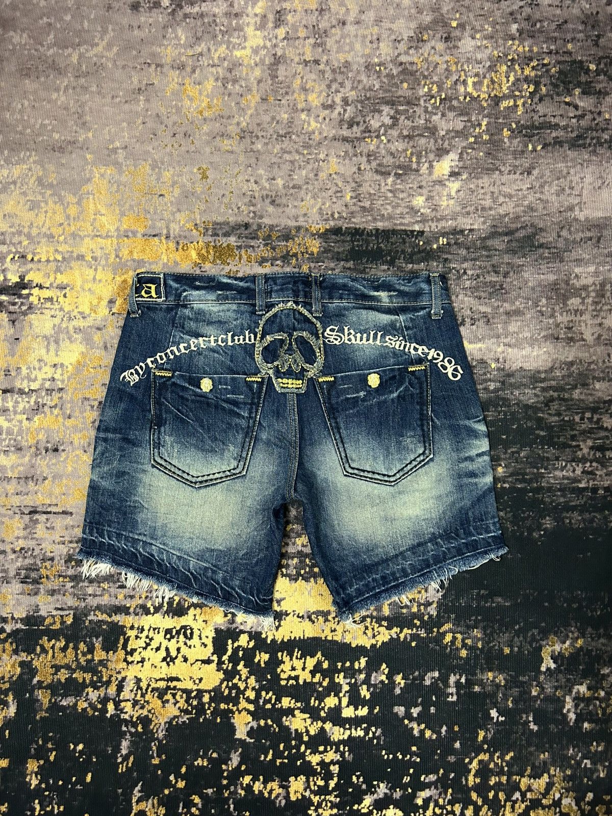 If Six Was Nine Lolita Skull Short Jeans Size US 35 - 1 Thumbnail
