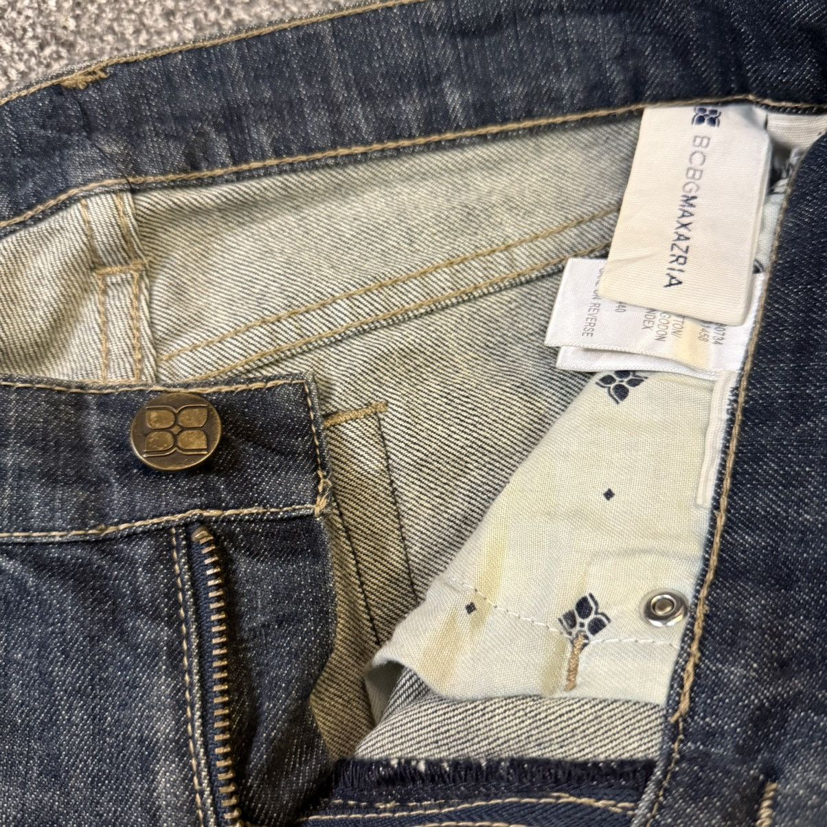 Beauty Beast 🔥🔥 Bcbg Maxazria Dark Wash Rhinestone Denim Size 27" / US 4 / IT 40 - 11 Thumbnail