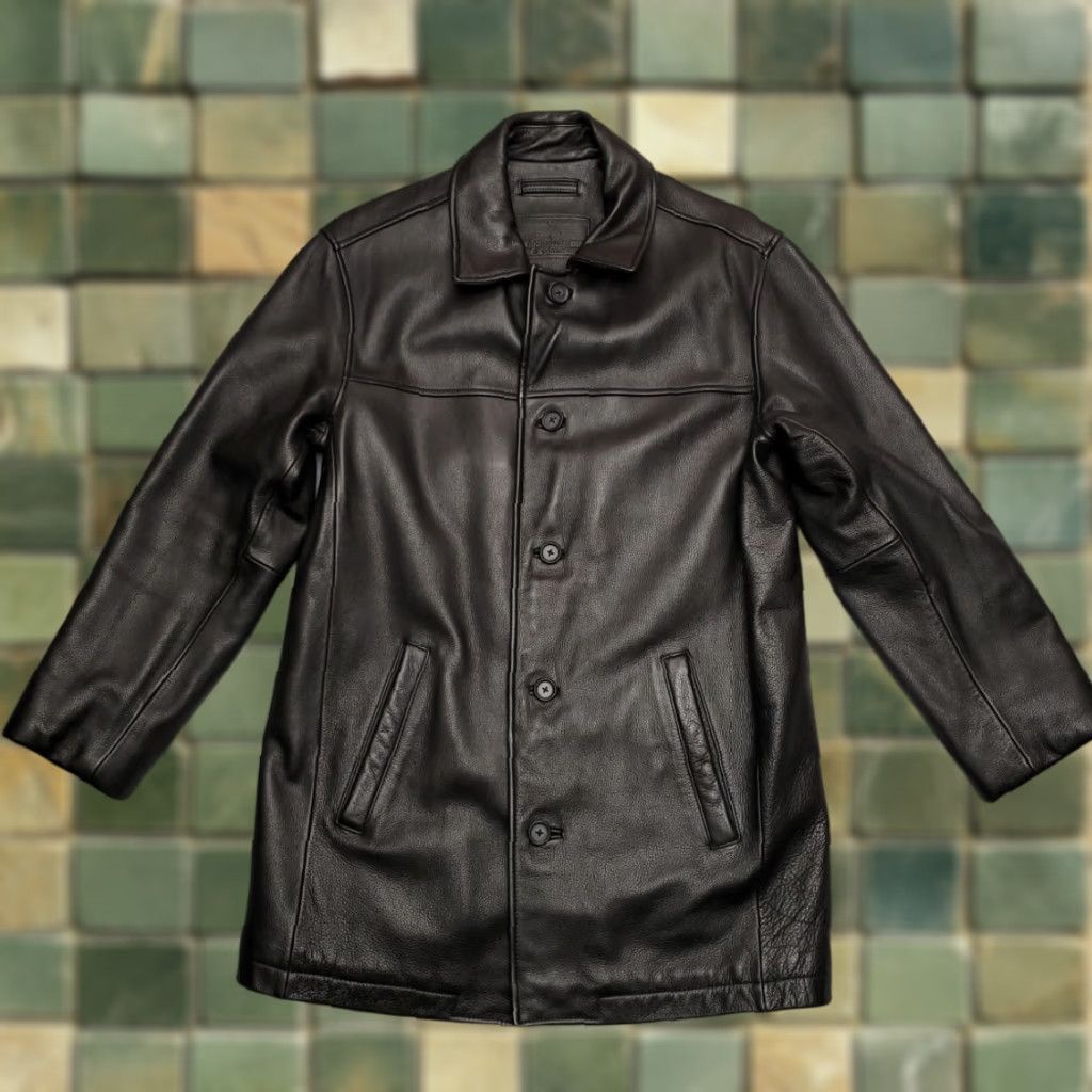 Roundtree & Yorke VINTAGE Roundtree & Yorke Leather Jacket Mens S Black Urban Retro Classic Timeless Luxury Size US S / EU 44-46 / 1 - 1 Thumbnail