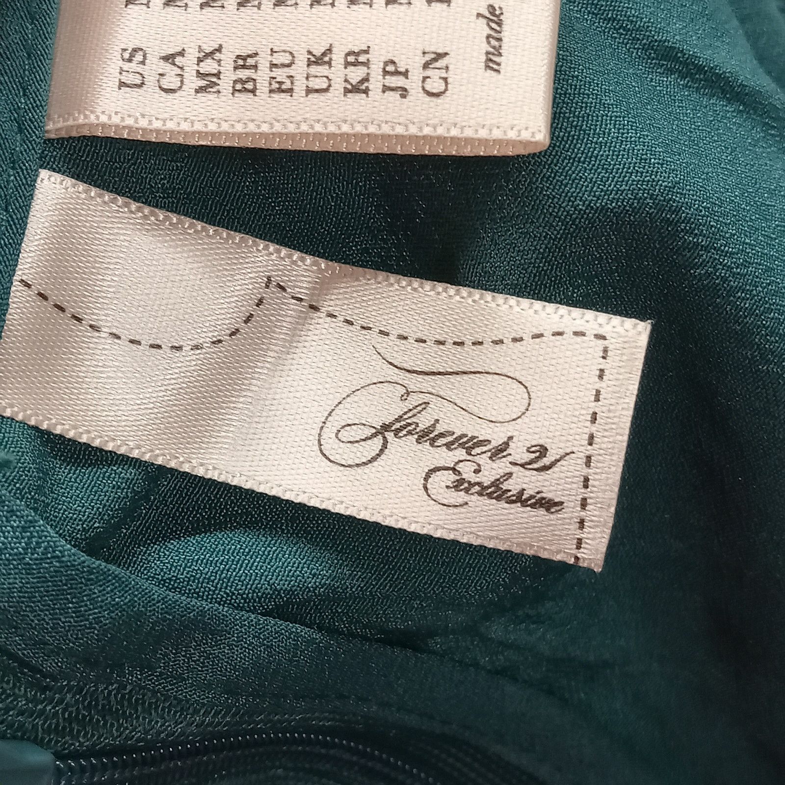 & Other Stories Forever 21 Exclusive Lace Dress M Emerald Green Lined Zip Size M / US 6-8 / IT 42-44 - 5 Thumbnail