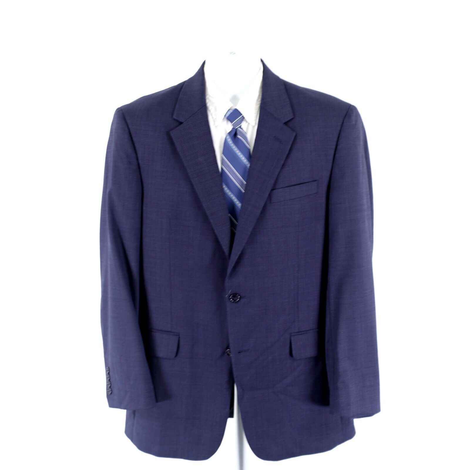 Jos. A. Bank Jos A Bank Blue Nailshead Wool 2 Button Blazer 42L Size 42L - 5 Thumbnail