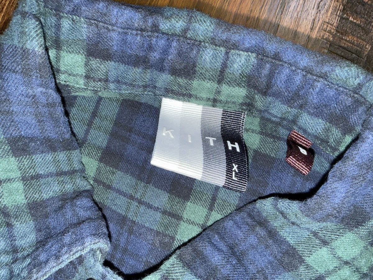 Kith Kith FW21 Black-watch Green/Navy Plaid Flannel Shirt Sz XL Size US XL / EU 56 / 4 - 2 Thumbnail