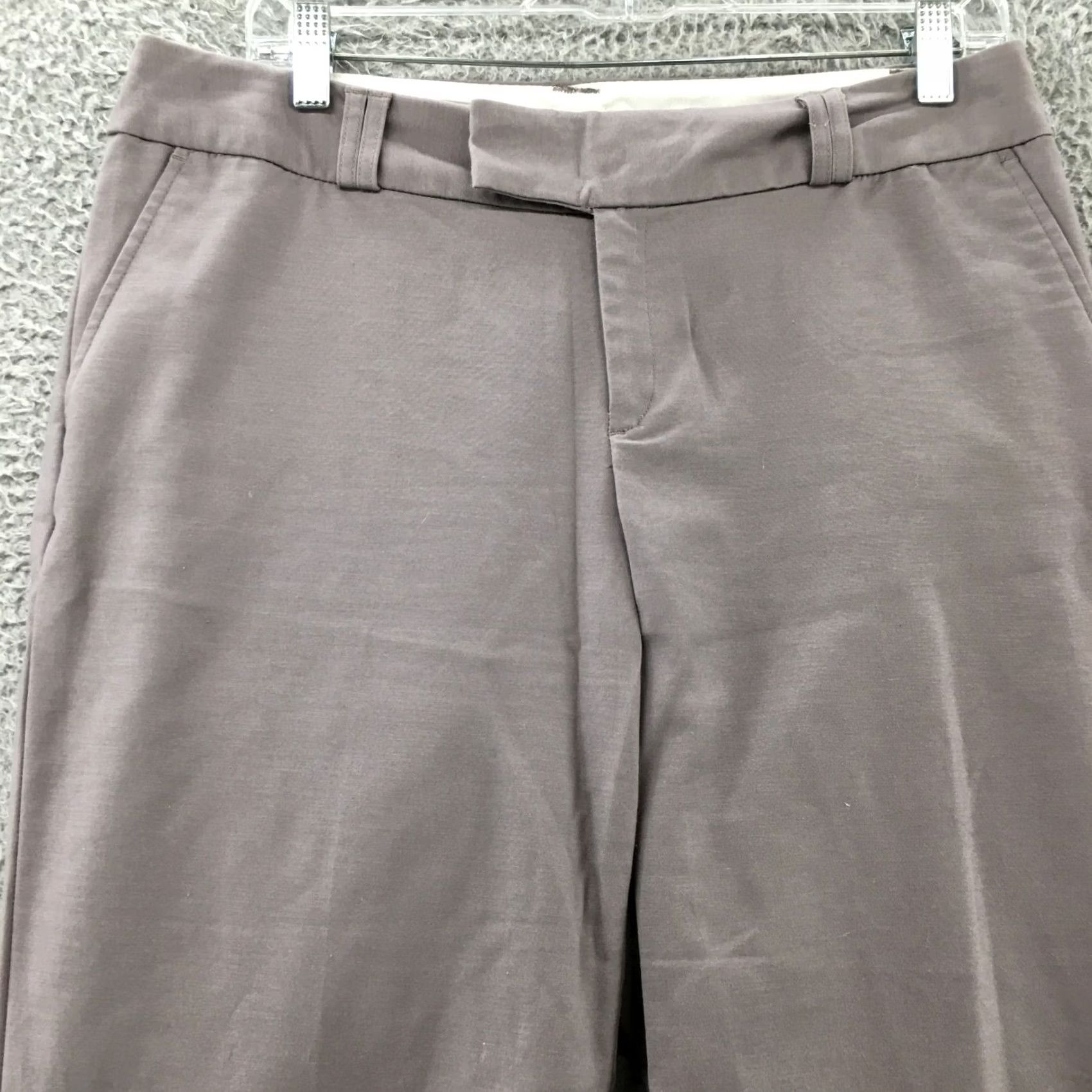 Banana Republic Banana Republic Jackson Fit Dress Pants Womens 10 Short Gray Dress Pants Pockets Flat Front Cotton Blend Regular Mens Womens Girls Size 32" / US 10 / IT 46 - 2 Thumbnail