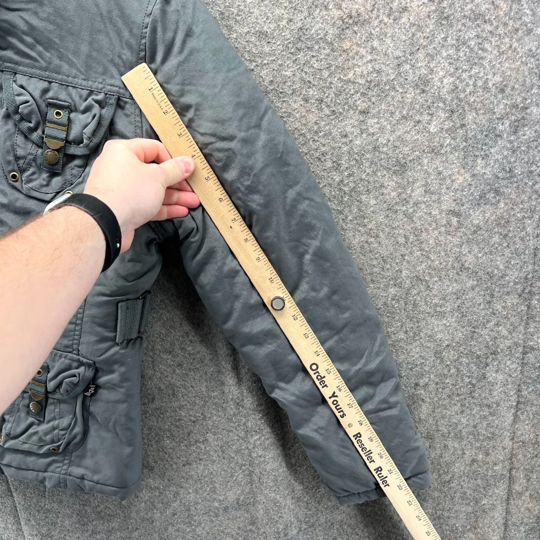 Vintage VINTAGE Alpha Industries Jacket Men Medium Military Field Gray Full Zip Winter Nylon M65 Size US M / EU 48-50 / 2 - 5 Thumbnail