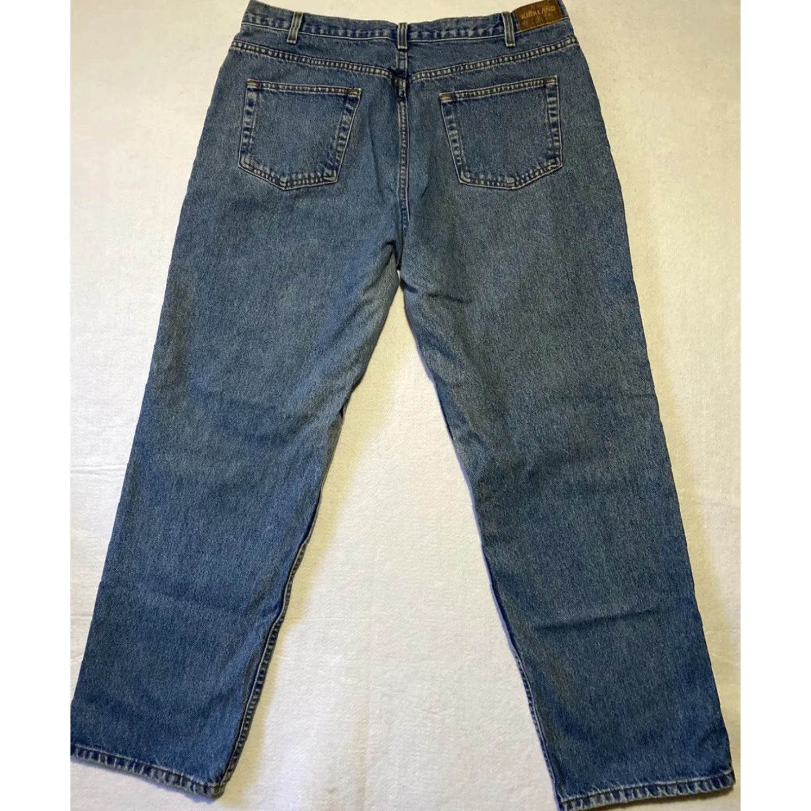 Denime Kirkland Jeans Mens 40x32 Blue Denim Straight Leg Cotton / 28-27 Jeans Size US 40 / EU 56 - 5 Thumbnail