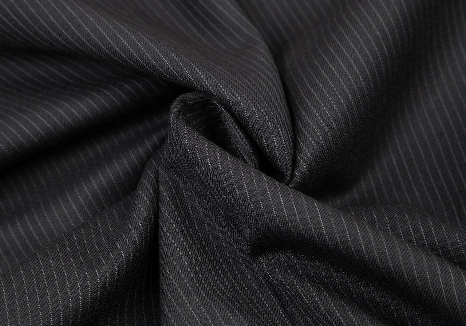 Burberry Wool Pinstripe Tailored Jacket in Black, Size 42L Size US XS / EU 42 / 0 - 17 Thumbnail