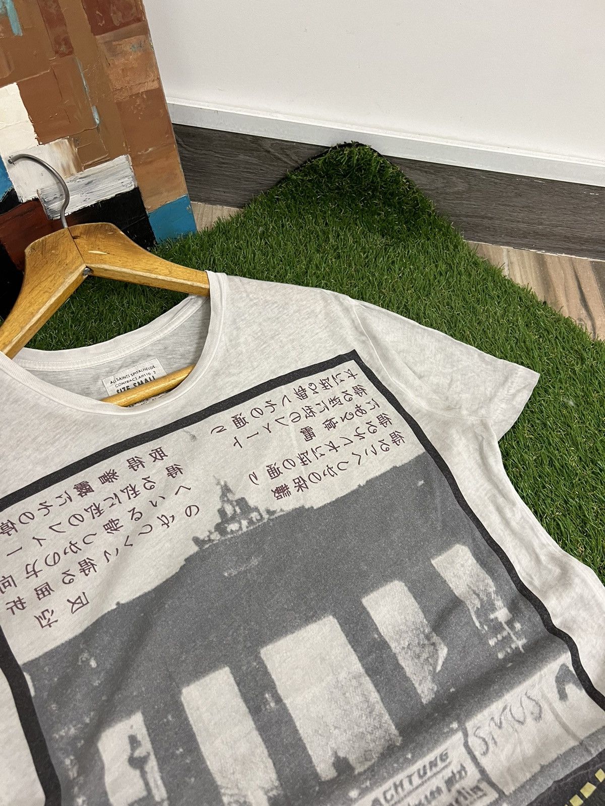 Allsaints × Japanese Brand Mens Vintage AllSaints T Shirt Japanese tee luxury ss crazy Size US S / EU 44-46 / 1 - 3 Thumbnail