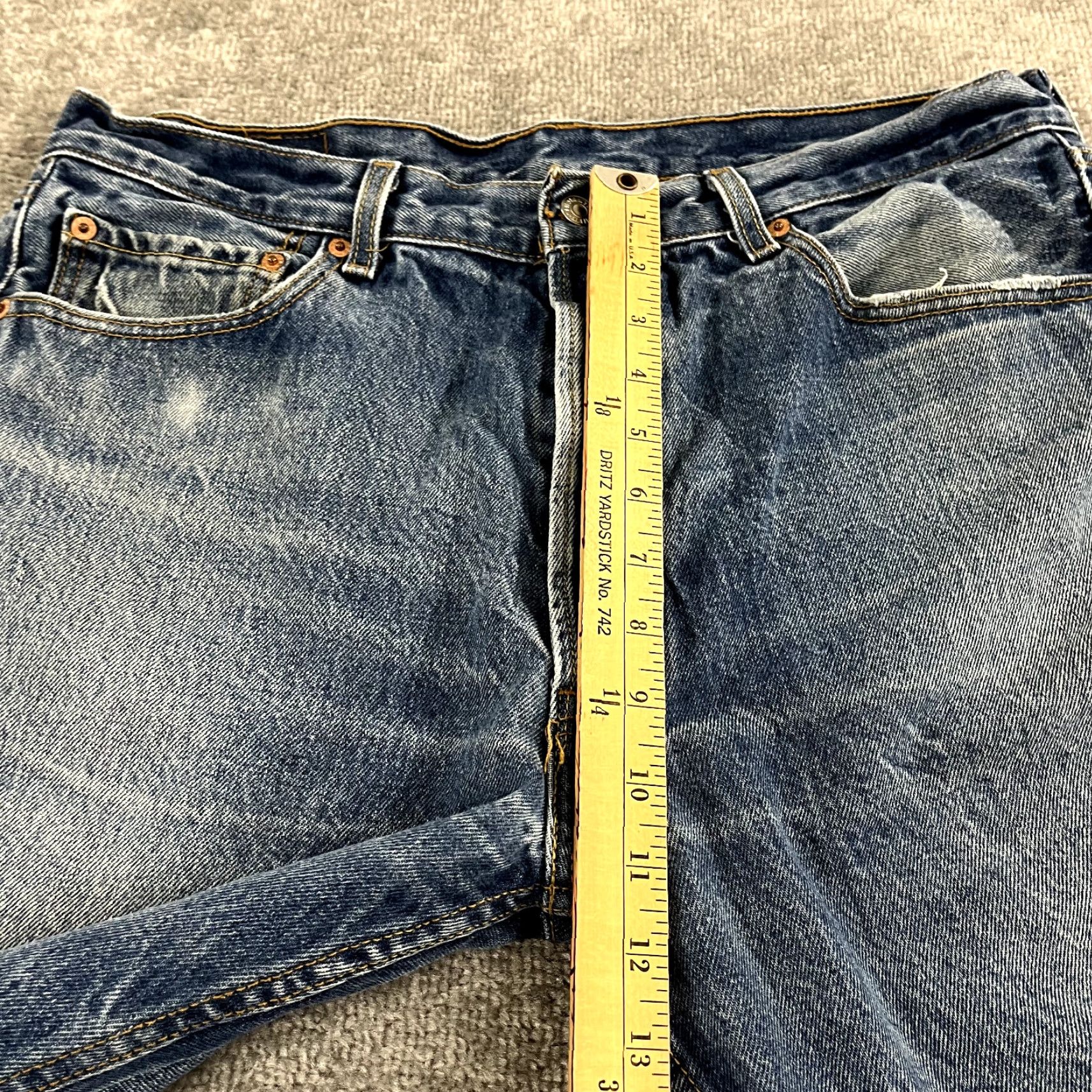 Levi's VINTAGE Levi's 501 XX Jeans Mens 36x28 Light Blue Denim Straight Button Fly 5-Pocket Classic American Size US 36 / EU 52 - 7 Thumbnail