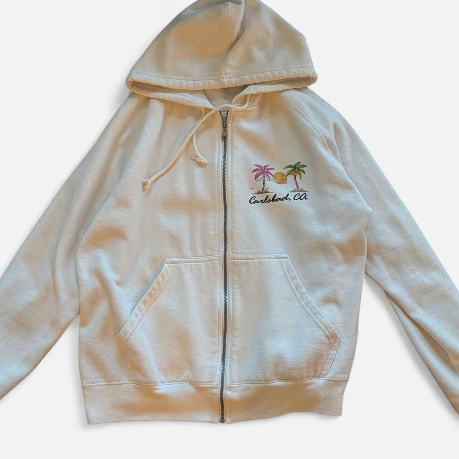 Other Carlsbad white zip up hoodie Size L / US 10 / IT 46 - 1 Thumbnail
