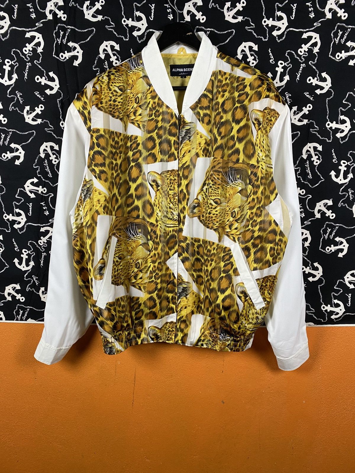 Japanese Brand Alpha Scene Leopard Statement Animal Print L/weight Jacket Size L / US 10 / IT 46 - 3 Thumbnail