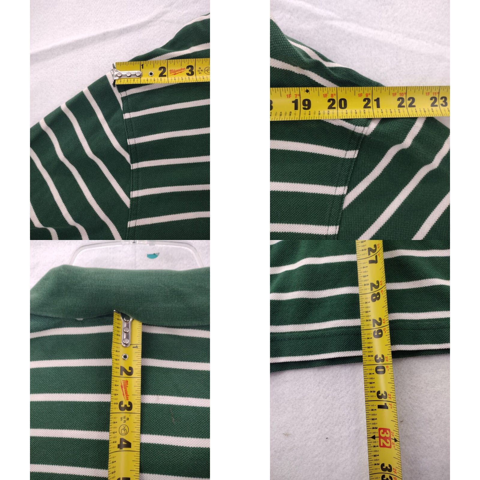 Vintage Polo Shirt Mens Large Green White Size US L / EU 52-54 / 3 - 8 Thumbnail