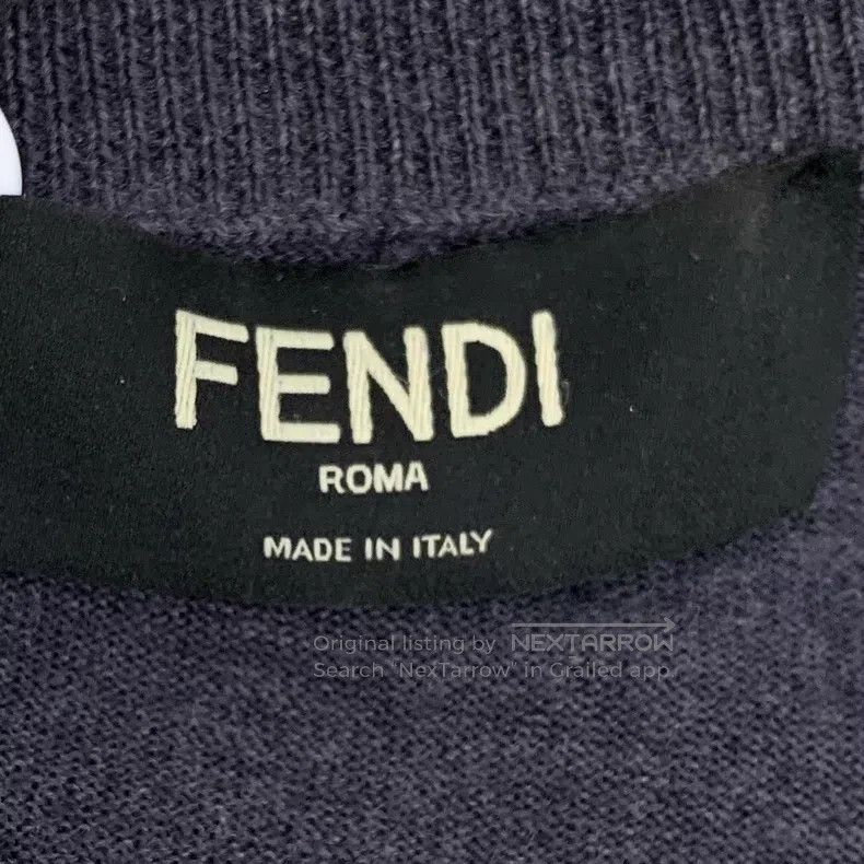 Fendi Fendi Black letter flower, cotton round-neck long-sleeve k Size US M / EU 48-50 / 2 - 5 Thumbnail