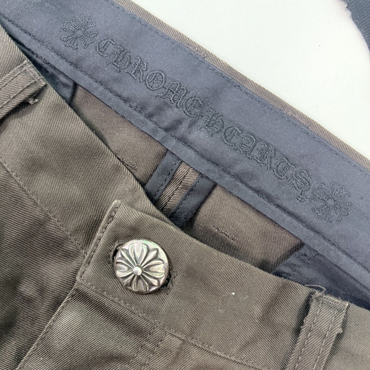 Chrome Hearts Chrome Hearts Brown black/cheetah patch Flooded Chino Size US 34 / EU 50 - 4 Thumbnail