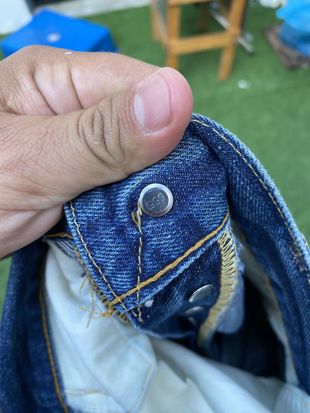Levi's Vintage Clothing W31x29.5 Vintage levi's 501xx redline distressed repaired Size US 31 - 12 Thumbnail