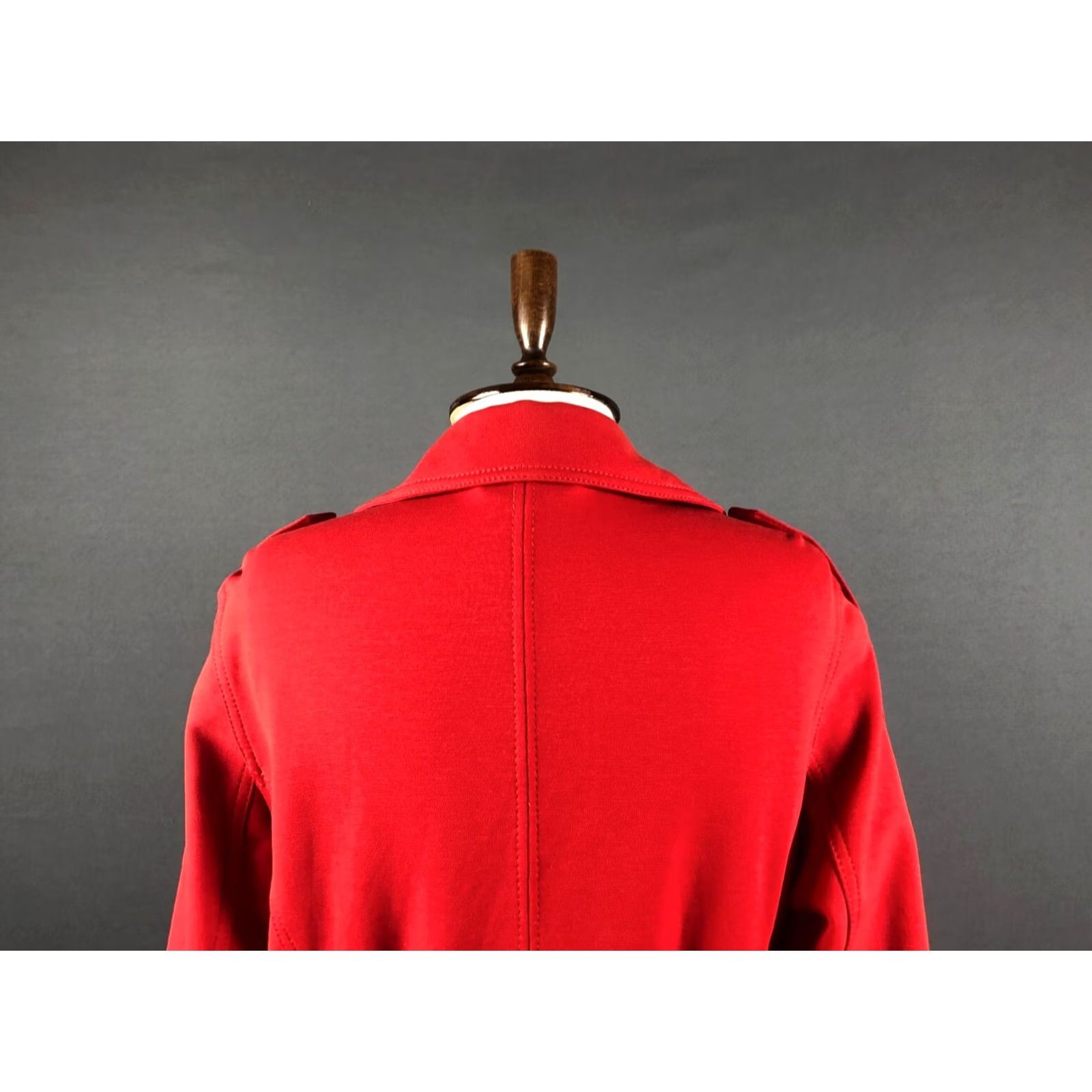 Escada ESCADA Sport Blazer Jacket Red Women M Polyamide Jersey Long Sleeve Belted Casual Modern Style Jacket Size M / US 6-8 / IT 42-44 - 5 Thumbnail