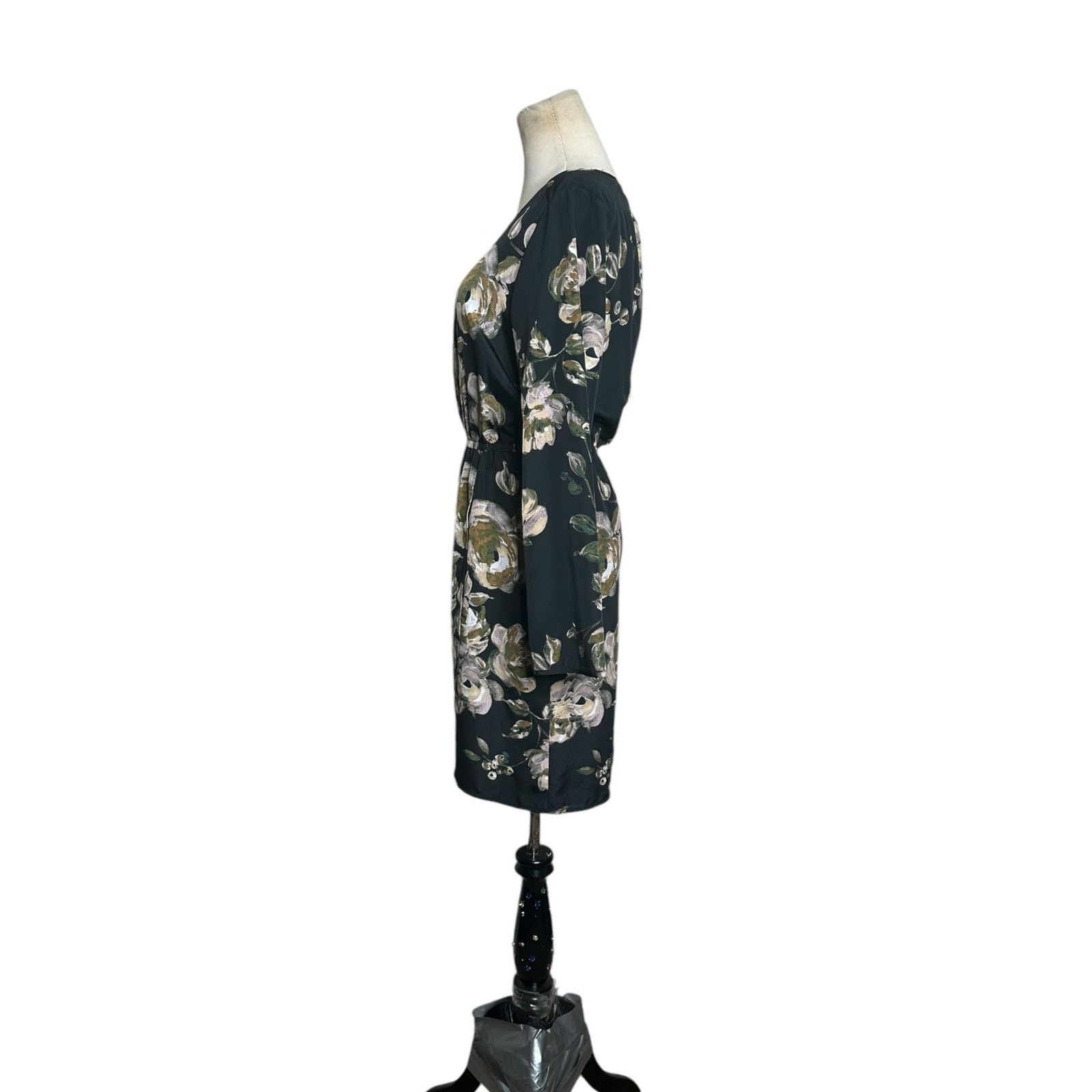J.Crew J. Crew black cream green floral mini dress size 8 Size M / US 6-8 / IT 42-44 - 7 Thumbnail