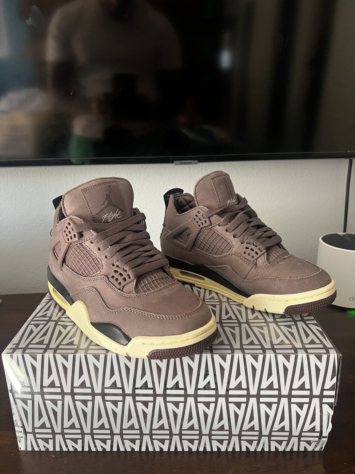 A Ma Maniere × Jordan Brand Jordan 4 Retro SP A Ma Maniére Violet Ore size 4 Size US 5 / EU 37 - 5 Thumbnail