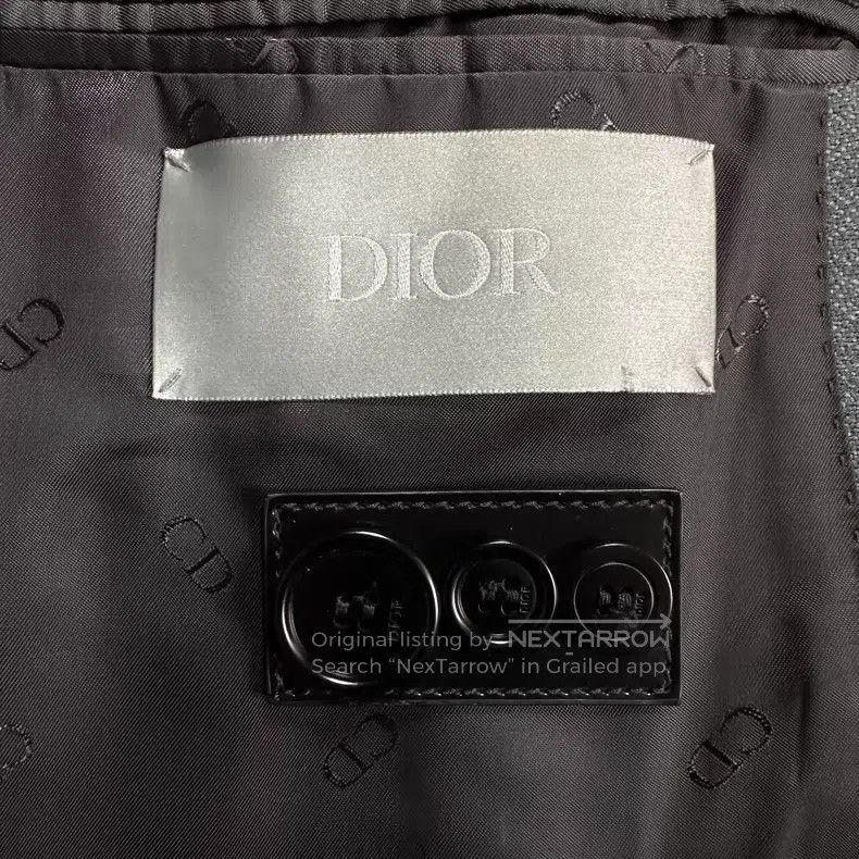 Dior Dior 20ss haze blue woollen coat Size US M / EU 48-50 / 2 - 6 Thumbnail