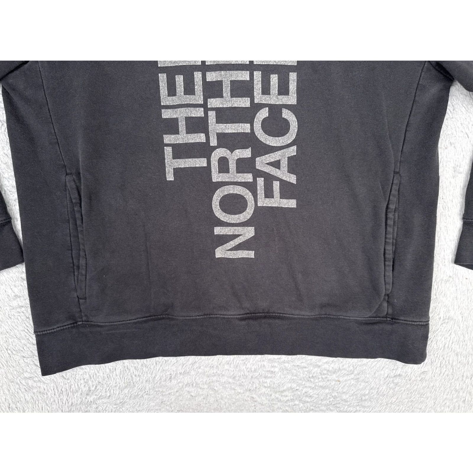The North Face The North Face Hoodie Mens Large Black Logo Pullover Fleece Sweatshirt Graphic Print Size US L / EU 52-54 / 3 - 5 Thumbnail