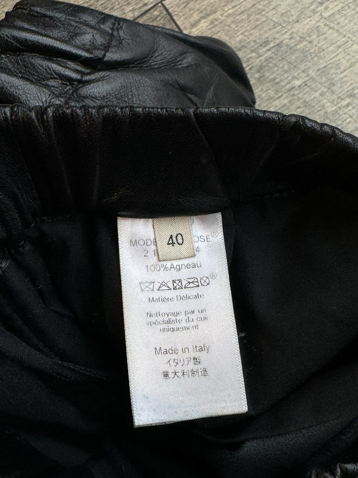 Celine Celine Black Lamb Leather Pants - Size 40 Size US 31 - 6 Thumbnail
