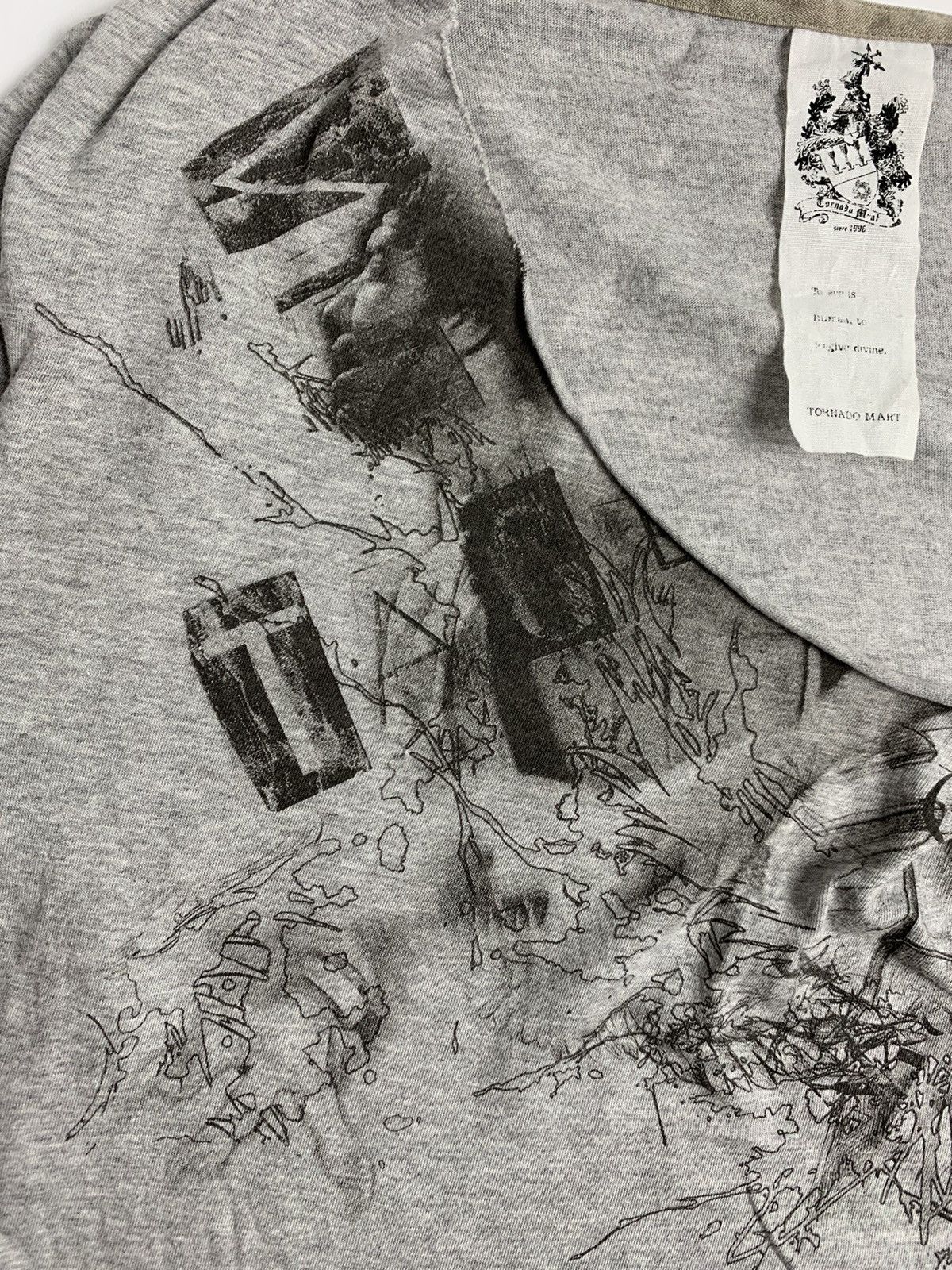 Tornado Mart Y2k TORNADO MART Longsleeve Neckless With Iconic Graphic Size M / US 6-8 / IT 42-44 - 4 Thumbnail